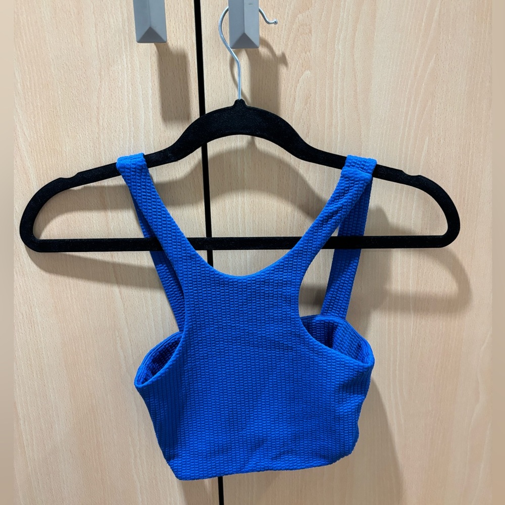 Zara bright blue tank top